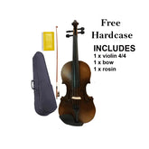 Violin Full Size 4/4 Matte Finish – Dark Brown