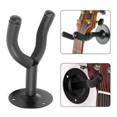 Wall-Mount Guitar Hanger With Round Metal Base