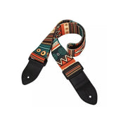 Adjustable Guitar Shoulder Strap Painted Design