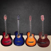 38'' Olive Tree Acoustic Guitar With Truss Rod & Metal Tuning Keys