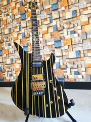 Schecter Synyster Gates Custom-S Signature Electric Guitar — Black & Gold (2019) Used like new