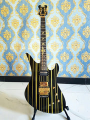 Schecter Synyster Gates Custom-S Signature Electric Guitar — Black & Gold (2019) Used like new