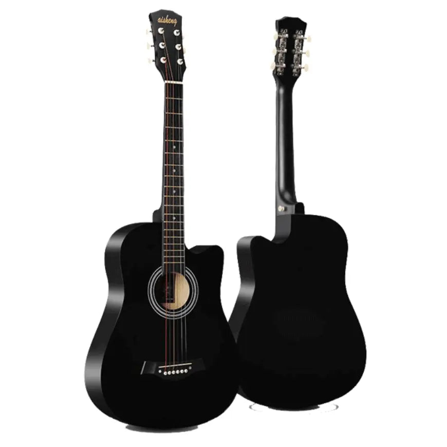 Acoustic Guitar 38" for Beginners - Metal Tuning Keys & Bridge Pins