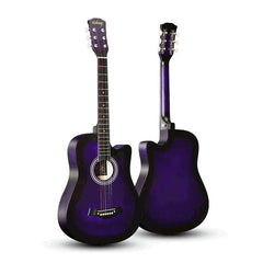 Acoustic Guitar 38" for Beginners - Metal Tuning Keys & Bridge Pins