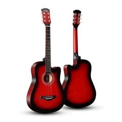 Acoustic Guitar 38" for Beginners - Metal Tuning Keys & Bridge Pins