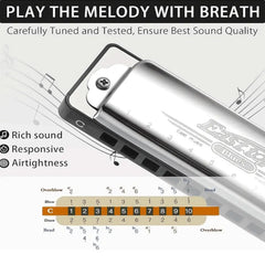 10 Holes C Key East Top Harmonica