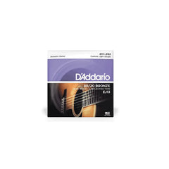 D’Addario EJ13 80/20 Bronze - Custom Light Gauge Acoustic Guitar Strings