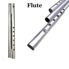 Stainless Steel Silver Flute for Beginners and School Parade Aluminium Flute