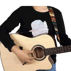 Adjustable Guitar Shoulder Strap Painted Design