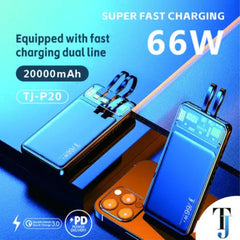 20000 mAh Fast Charging Power Bank - White
