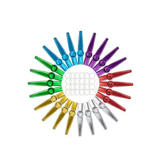 Metal Kazoo Flute Diaphragms Companion for Ukulele, Violin, Guitar, Piano