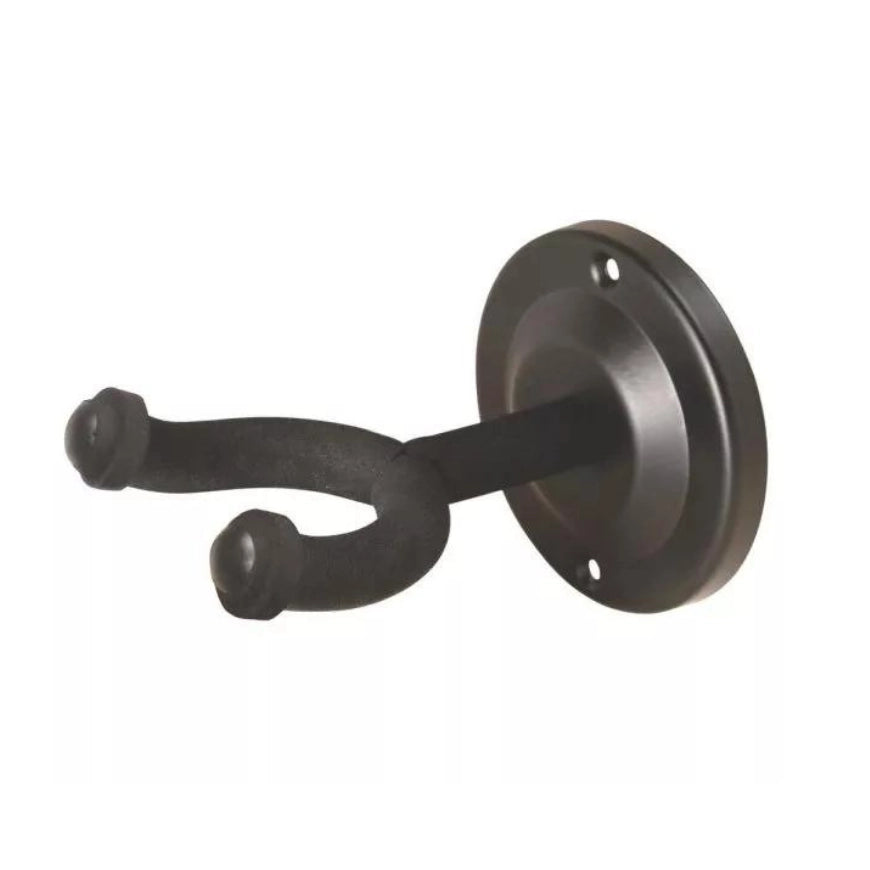 Wall-Mount Guitar Hanger With Round Metal Base