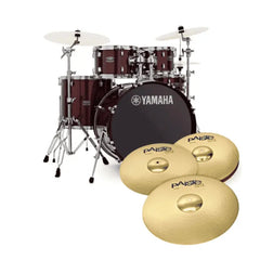 Yamaha MG2F3A+RDP2F5 With Cymbal 5002 Burgandy Glitter Rydeen Acoustic Drum
