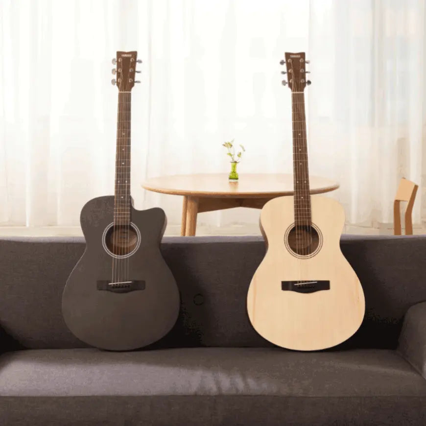 Yamaha F400 Smoky Black & Natural Acoustic Guitar