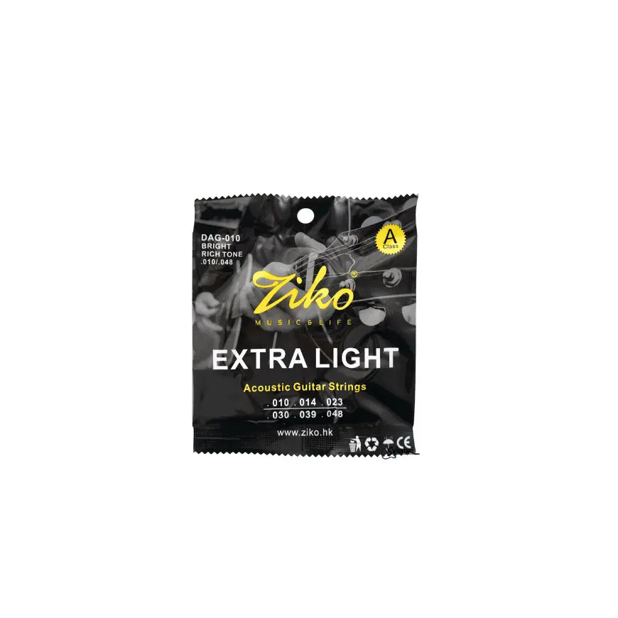 Ziko Acoustic Guitar Extra Light Strings Set